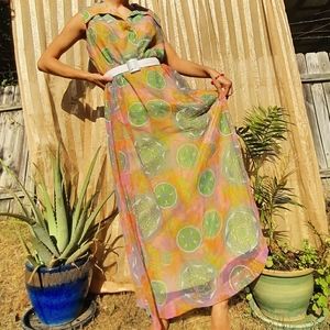 Floor Length Retro Dress